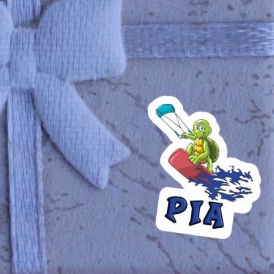 Pia Autocollant Kitesurfeur Image