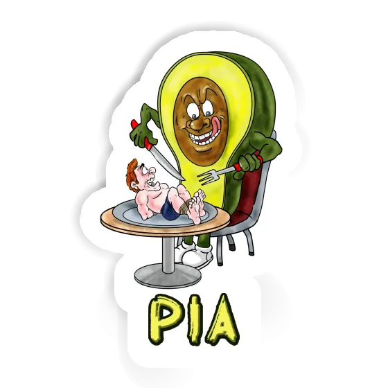 Sticker Pia Avocado Image