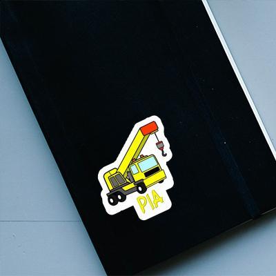 Sticker Pia Vehicle Crane Notebook Image