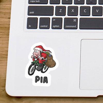 Sticker Fahrradfahrer Pia Gift package Image