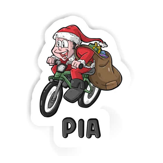 Sticker Fahrradfahrer Pia Notebook Image