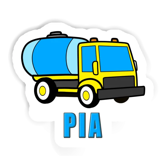 Water Truck Sticker Pia Laptop Image