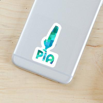 Sticker Windsurfer Pia Laptop Image