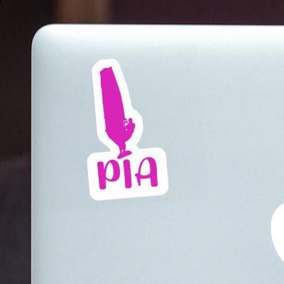 Pia Sticker Windsurfer Laptop Image