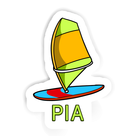 Sticker Windsurf Sail Pia Laptop Image