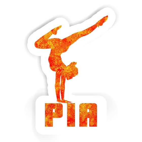 Sticker Pia Yoga-Frau Gift package Image