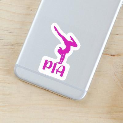 Sticker Pia Yoga Woman Notebook Image