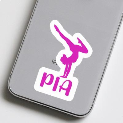 Sticker Pia Yoga Woman Notebook Image