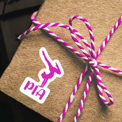 Pia Aufkleber Yoga-Frau Gift package Image