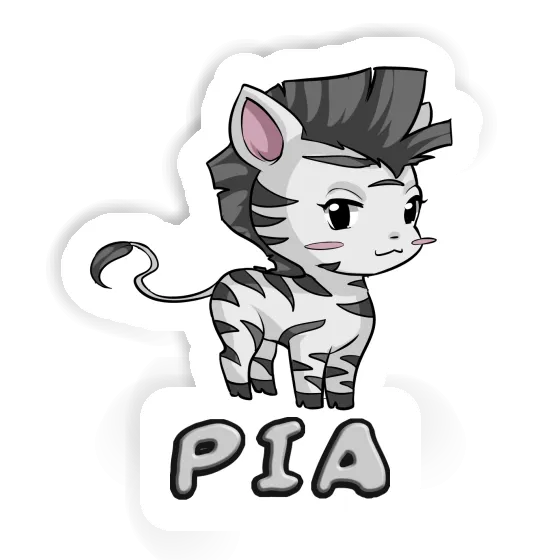 Pia Sticker Zebra Image