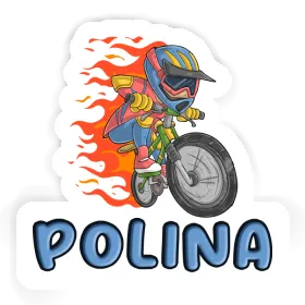 Autocollant Vététiste de freeride Polina Image