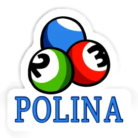 Aufkleber Billardkugel Polina Image