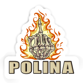 Aufkleber Polina Mittelfinger Image