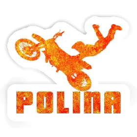 Polina Sticker Motocross-Fahrer Image