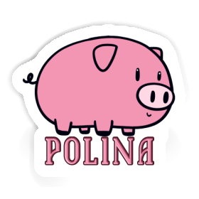 Polina Aufkleber Schwein Image