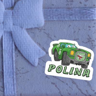 Sticker Polina Car Notebook Sticker Polina Car Gift package Image