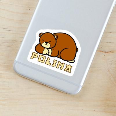 Polina Autocollant Ours Notebook Image