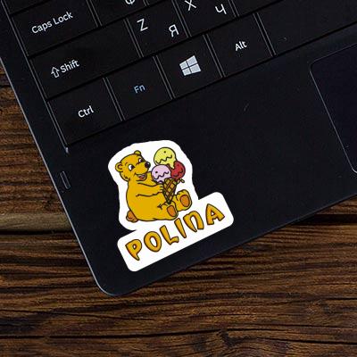 Eiscreme-Bär Aufkleber Polina Laptop Eiscreme-Bär Aufkleber Polina Laptop Image
