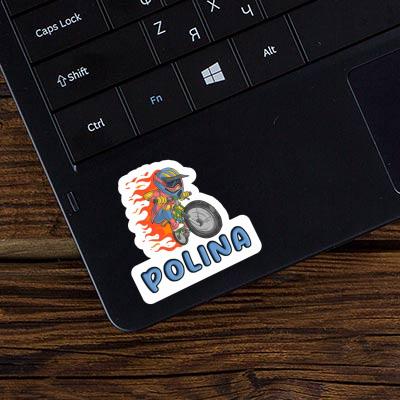 Biker Sticker Polina Biker Sticker Polina Image