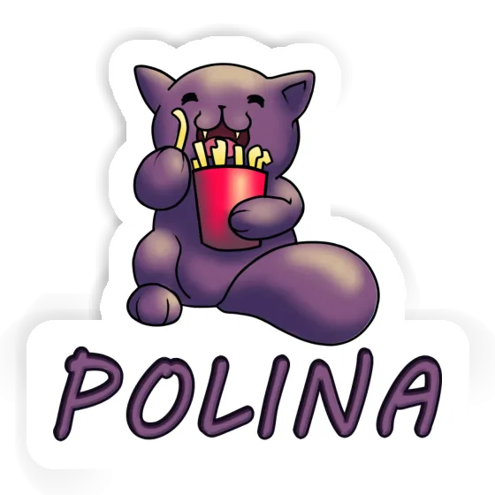 Polina Sticker Pommes-Katze Polina Sticker Pommes-Katze Image