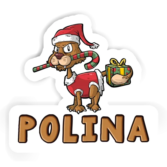 Weihnachtskatze Sticker Polina Weihnachtskatze Sticker Polina Image
