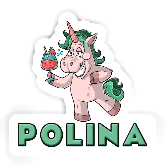 Aufkleber Polina Party-Einhorn Aufkleber Polina Party-Einhorn Image