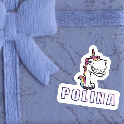 Grinning Unicorn Sticker Polina Notebook Grinning Unicorn Sticker Polina Notebook Image