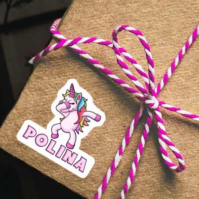 Aufkleber Polina Einhorn Notebook Aufkleber Polina Einhorn Gift package Image