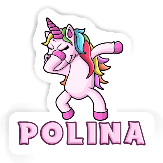 Aufkleber Polina Einhorn Notebook Aufkleber Polina Einhorn Gift package Image