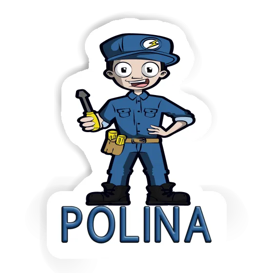 Sticker Polina Electrician Notebook Sticker Polina Electrician Gift package Image
