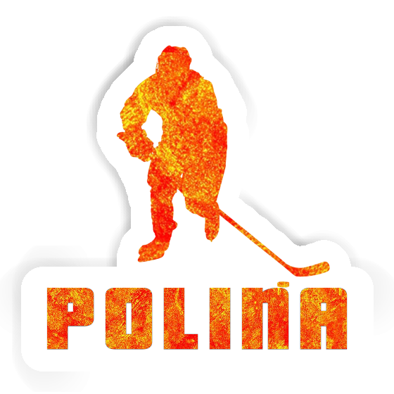 Sticker Polina Eishockeyspieler Laptop Image