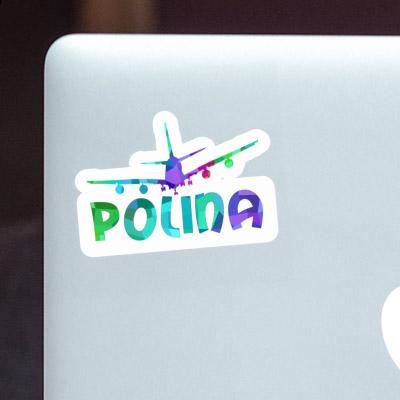 Polina Autocollant Avion Notebook Image