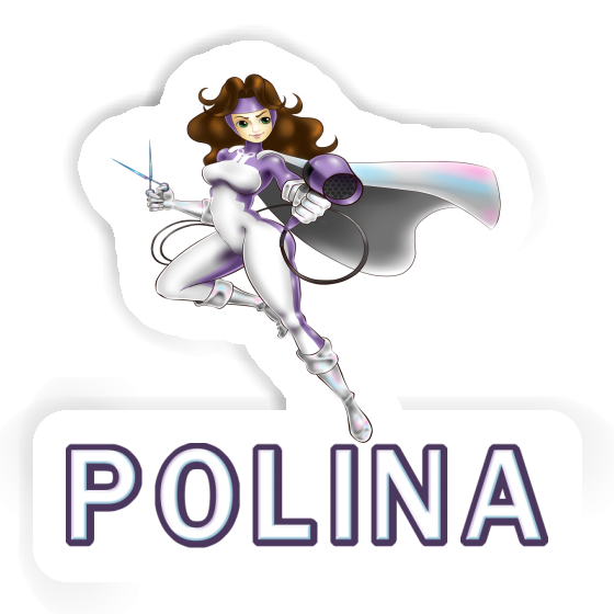 Sticker Hairdresser Polina Notebook Sticker Hairdresser Polina Gift package Image