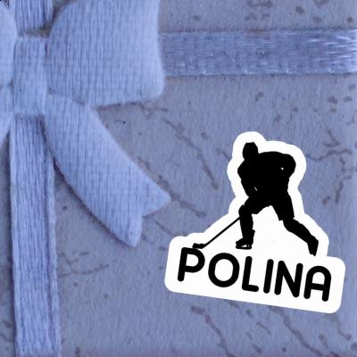 Sticker Eishockeyspieler Polina Laptop Image
