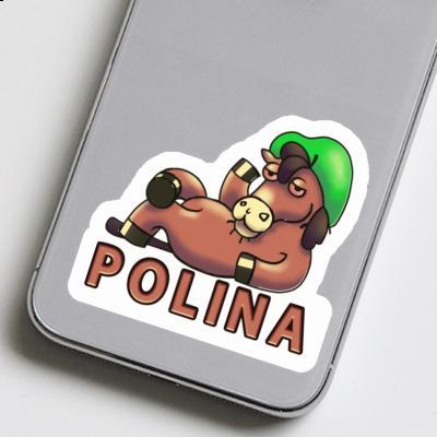 Sticker Polina Lying horse Sticker Polina Lying horse Image