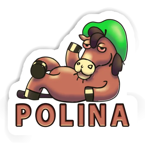 Sticker Polina Lying horse Sticker Polina Lying horse Image