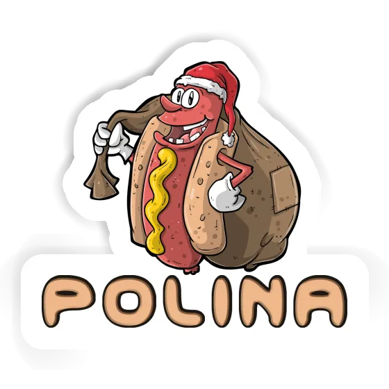 Sticker Hot Dog Polina Notebook Sticker Hot Dog Polina Gift package Image