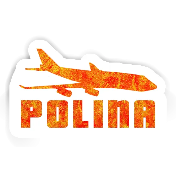 Polina Aufkleber Jumbo-Jet Laptop Image