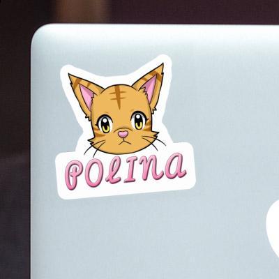 Polina Autocollant Tête de chat Polina Autocollant Tête de chat Image
