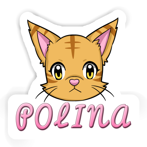 Sticker Katzenkopf Polina Laptop Image