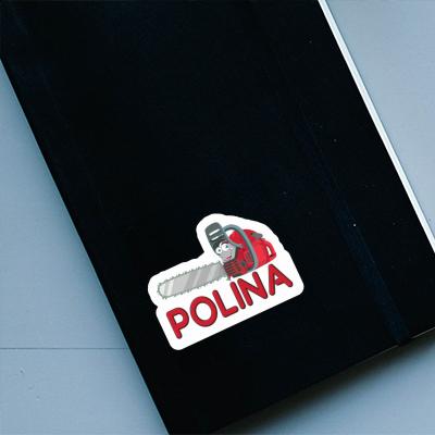 Polina Sticker Kettensäge Laptop Image