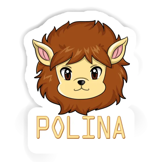 Polina Autocollant Tête de lion Polina Autocollant Tête de lion Image