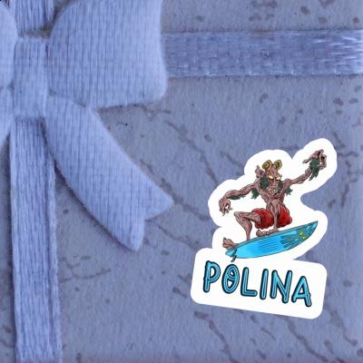 Polina Sticker Wellenreiter Laptop Image