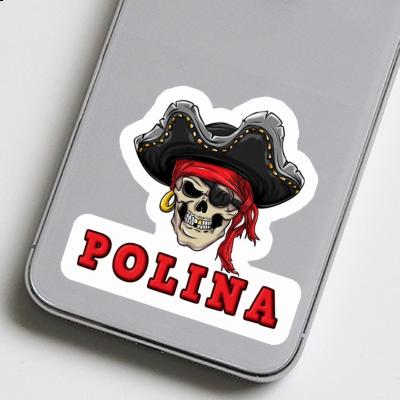 Polina Sticker Piratenschädel Notebook Polina Sticker Piratenschädel Gift package Image