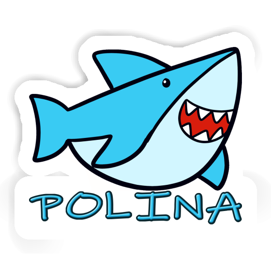 Shark Sticker Polina Notebook Shark Sticker Polina Gift package Image