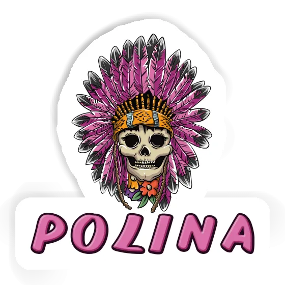 Polina Sticker Damen Totenkopf Polina Sticker Damen Totenkopf Image