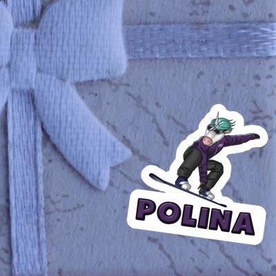 Snowboardeuse Autocollant Polina Snowboardeuse Autocollant Polina Image