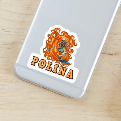 Polina Autocollant Surfeur Notebook Image