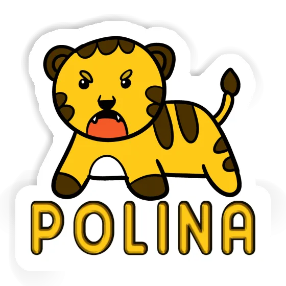 Polina Autocollant Bébé tigre Laptop Polina Autocollant Bébé tigre Laptop Image