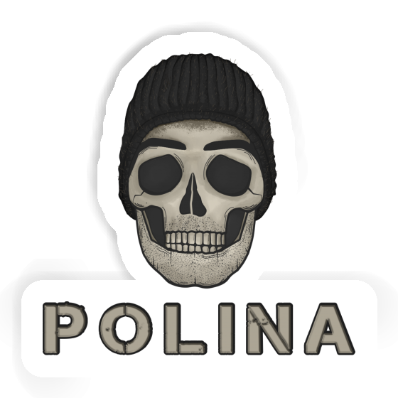Autocollant Tête de mort Polina Autocollant Tête de mort Polina Image